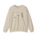 Trust the Process Seedling Growth Illustration Sweatshirt | Botanical Plant Progress