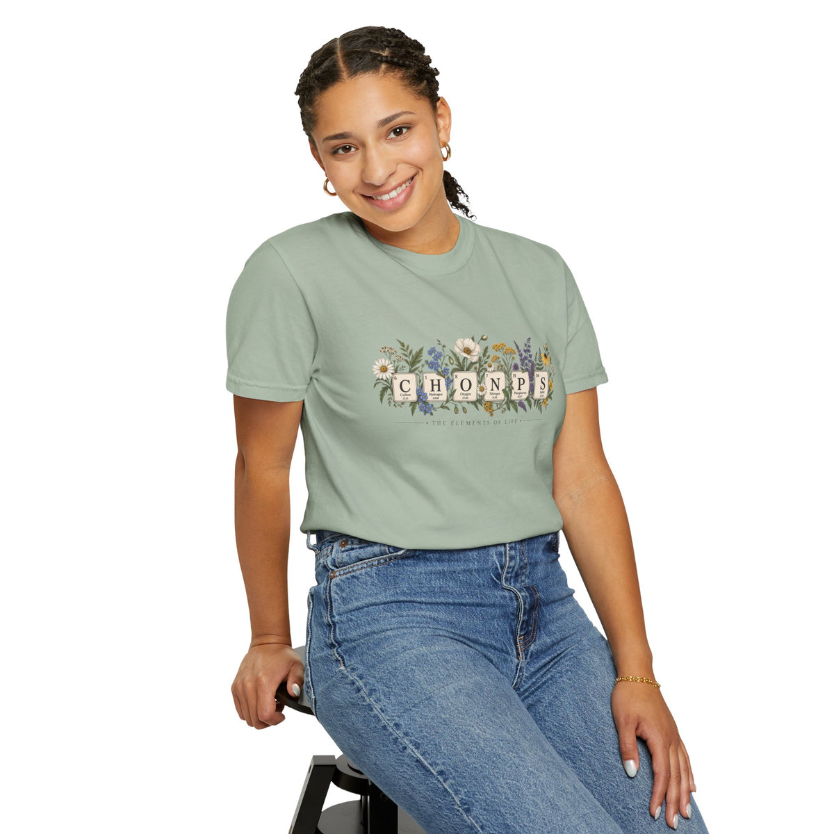 CHONPS Elements of Life Shirt, Biology Teacher Shirt, Science Teacher Gift, Botanical Periodic Table Tee