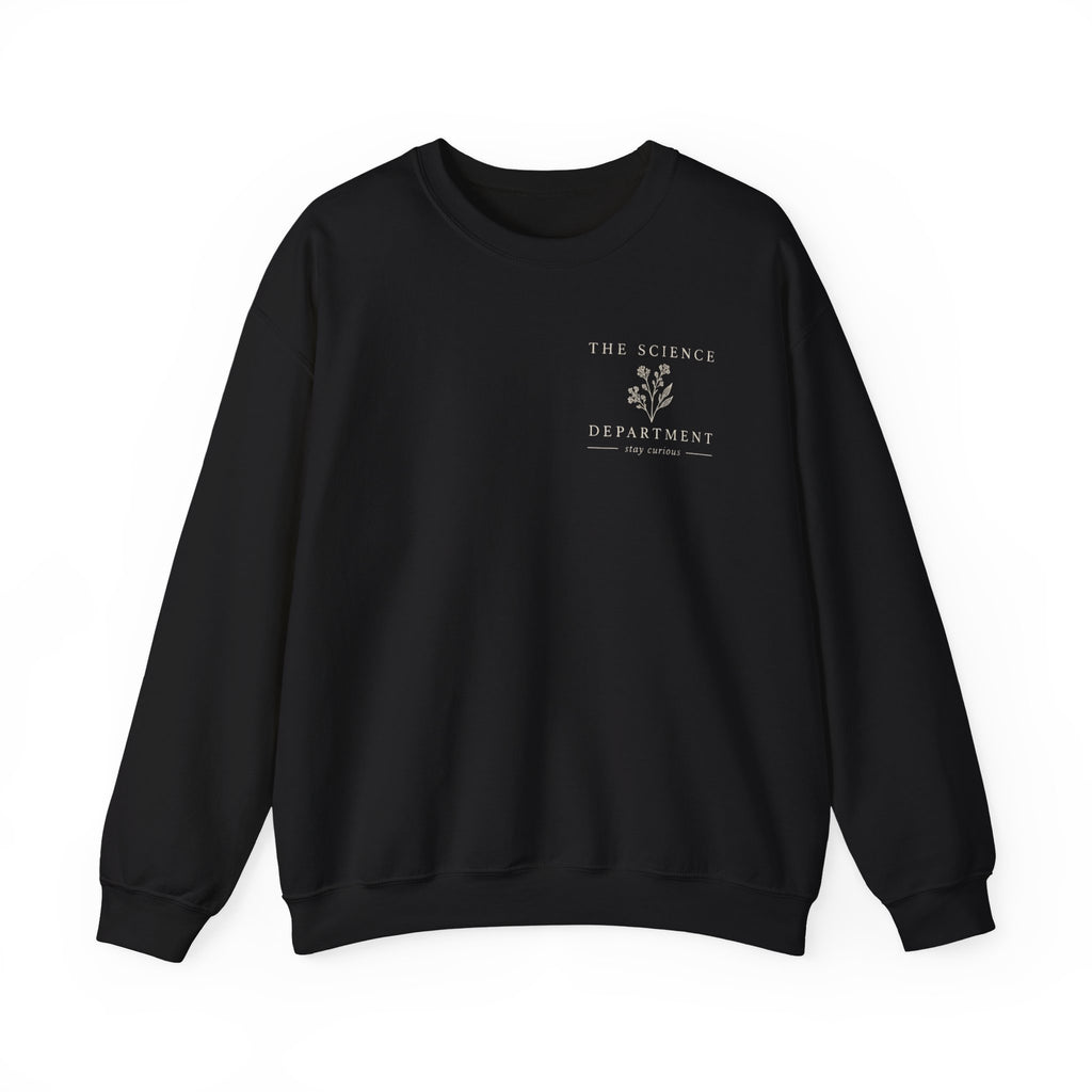 Science Department Microscope Sweatshirt | Vintage Botanical Logo