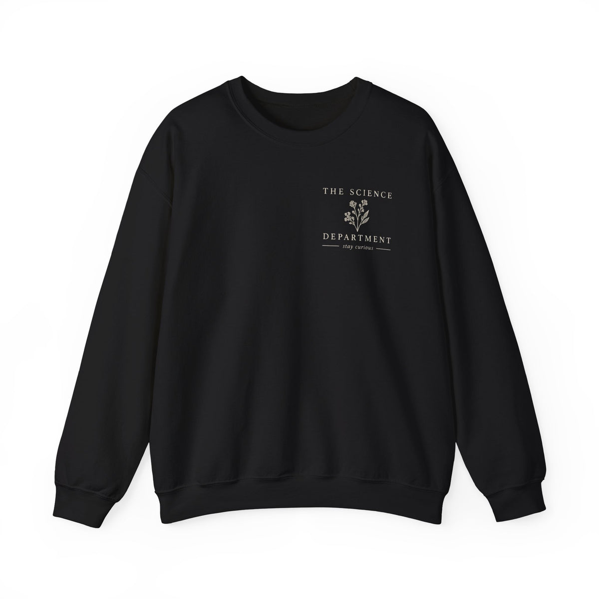 Science Department Microscope Sweatshirt | Vintage Botanical Logo