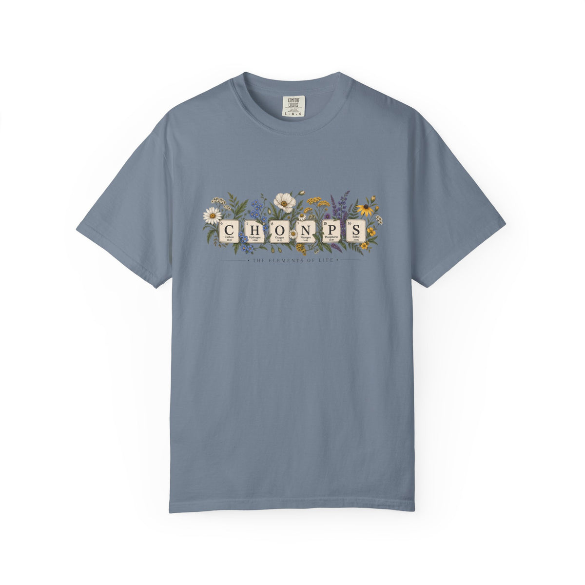 CHONPS Elements of Life Shirt, Biology Teacher Shirt, Science Teacher Gift, Botanical Periodic Table Tee
