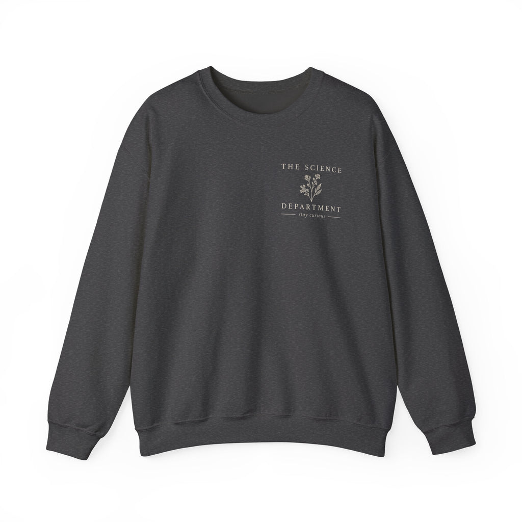 Science Department Microscope Sweatshirt | Vintage Botanical Logo