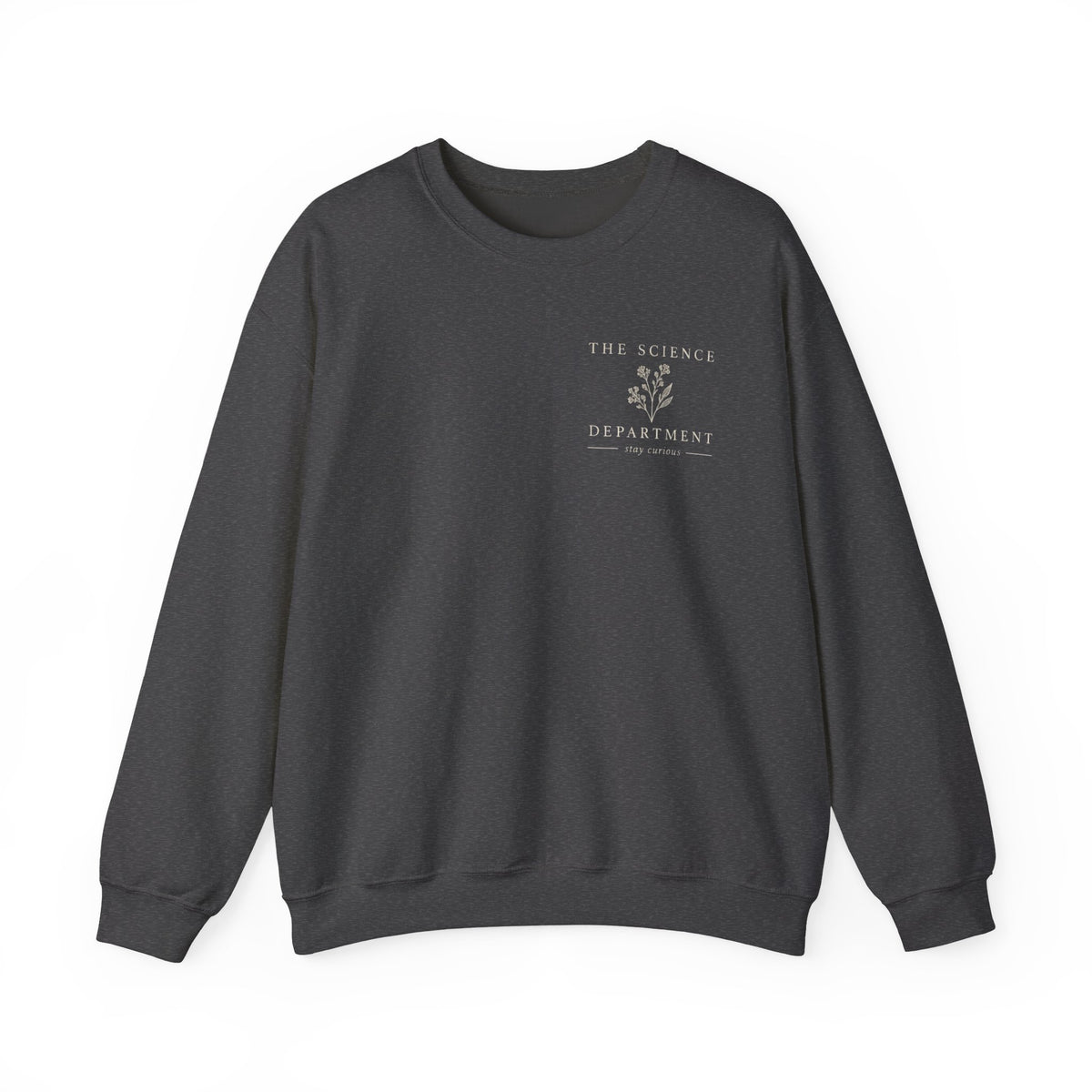 Science Department Microscope Sweatshirt | Vintage Botanical Logo