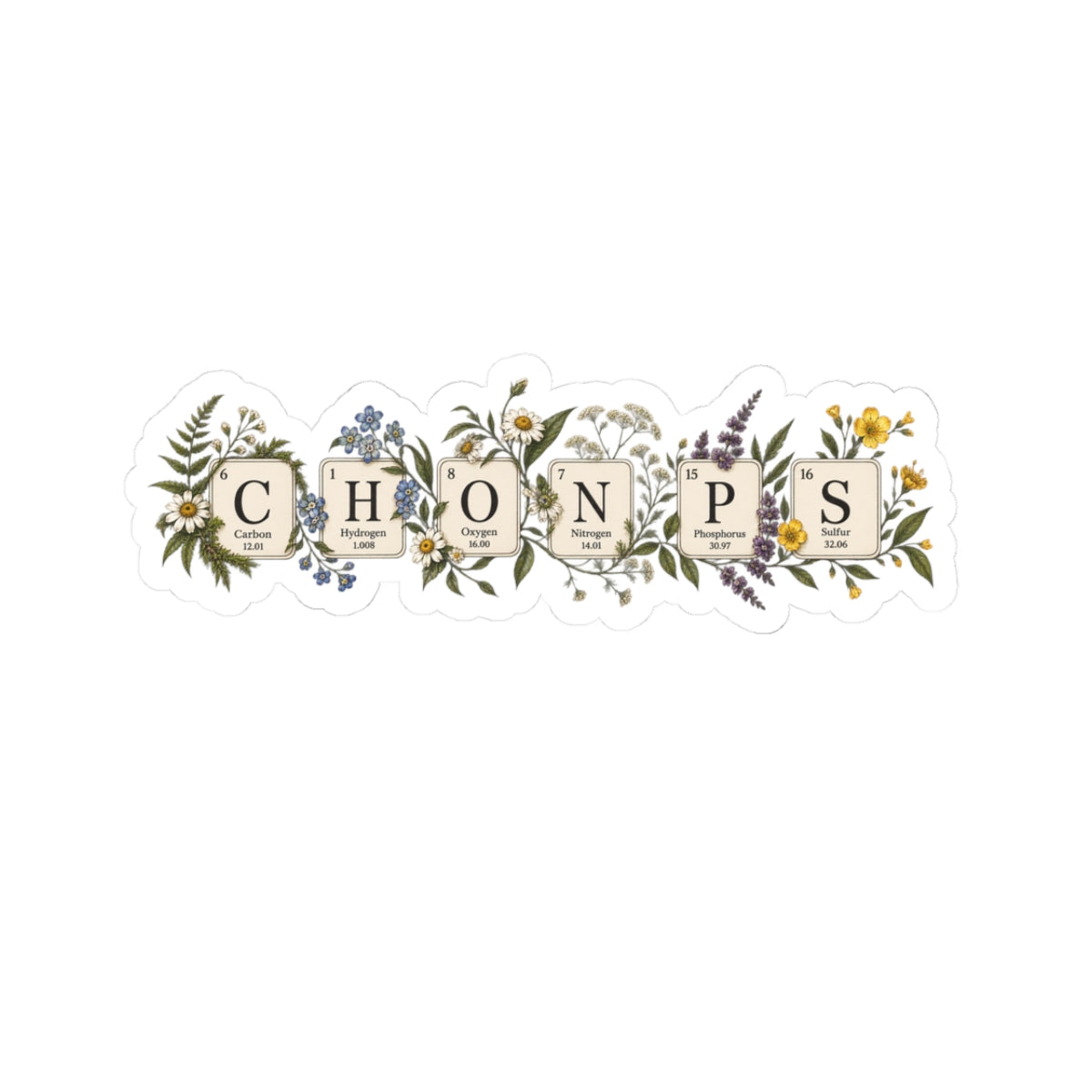 CHONPS Sticker | Elements of Life Sticker
